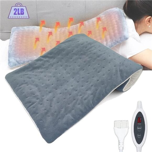 Weighted Heating Pad, Elanket Electric Heating Pad 2LB, 12 x 23.6", 2H Auto-off - Picture 1 of 6